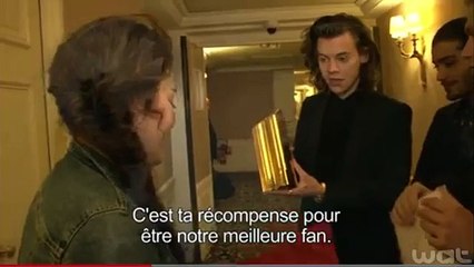 One Direction meeting a fan during NRJ Awards