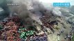 Explosion de Tianjin : la ville survolée par un drone