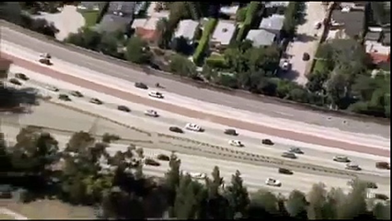 Police Chase Motorcycle Into Construction Zone