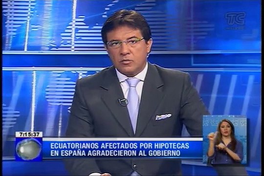 Ecuatorianos afectados por hipotecas en España agradecieron al gobierno