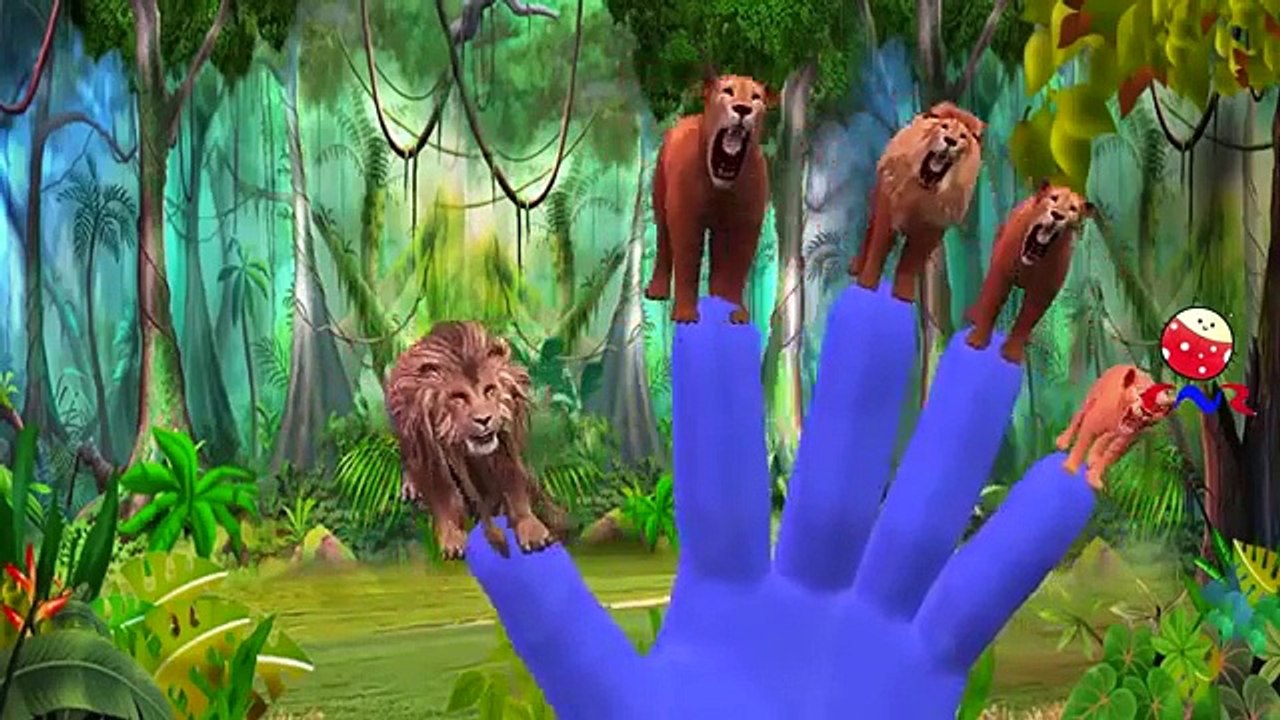 Lion Cartoons Finger Family Nursery Rhymes Collection | Finger Family Rhymes for Children