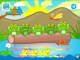 Five Little Speckled Frogs - Nursery Rhymes