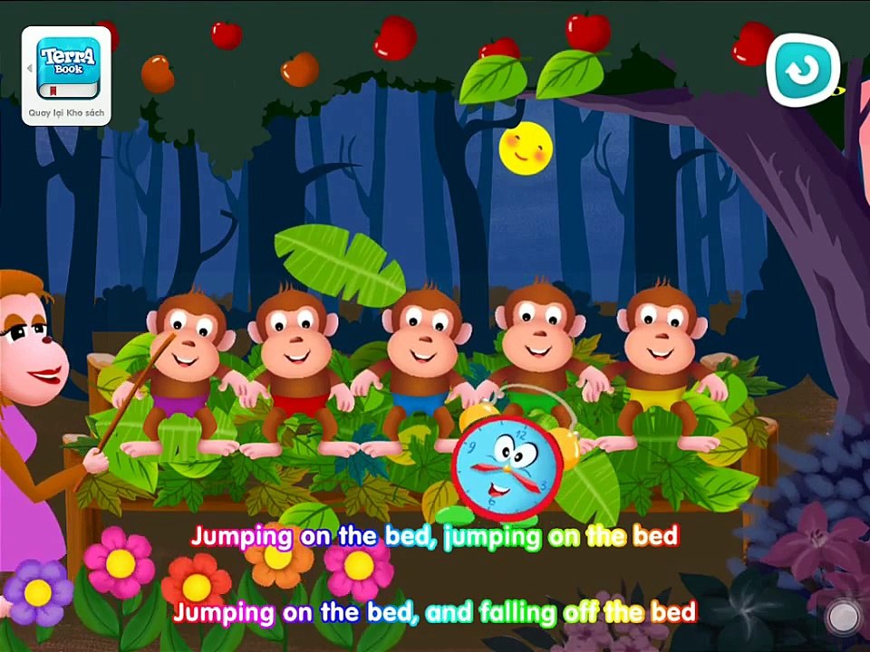 Five Little Monkeys Jumping on the Bed - Nursery Rhymes