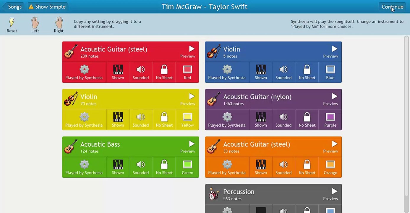 Tim McGraw - Taylor Swift (Synthesia)