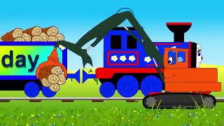 Days of the week song with Choo Choo train Trains cartoons for children