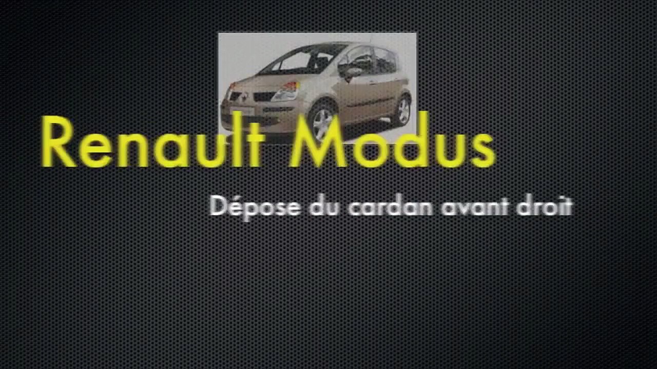 Renault Modus : Comment changer le cardan droit