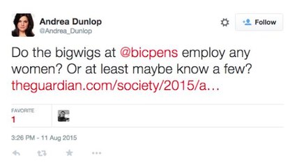 Bic South Africa tells women to 'act like a man' on National Women's Day