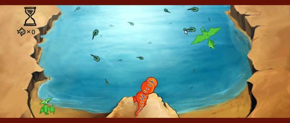 Dinosaur Train Pteranodon Fishing Cartoon Animation PBS Kids Game Play Walkthrough