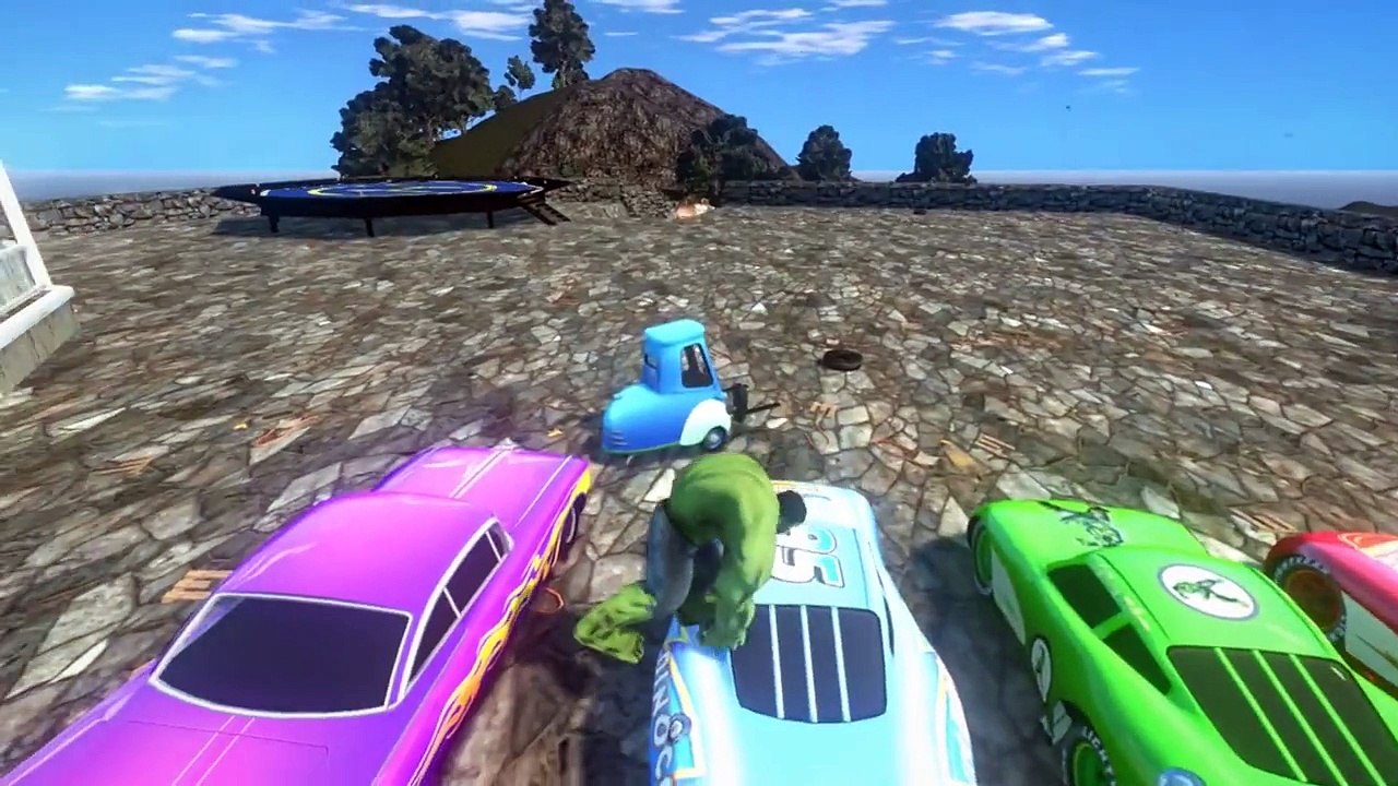 Disney Cars Pixar Hulk Nursery Rhymes with Lightning McQueen (Songs for Children with Action)