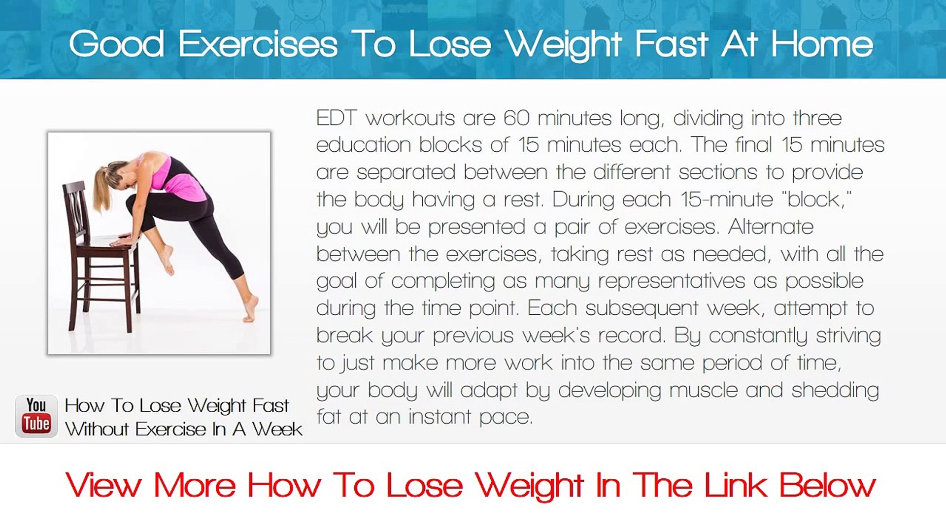 Good Exercises To Lose Weight Fast At Home
