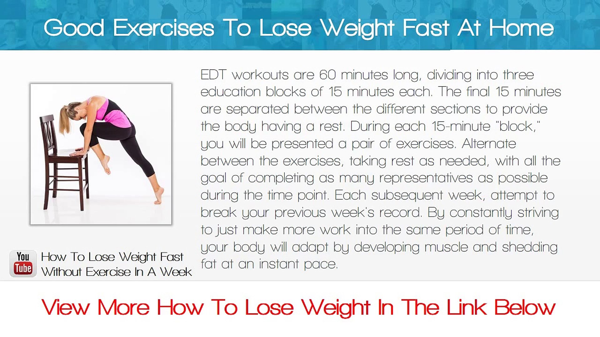 fastest way to lose weight exercise