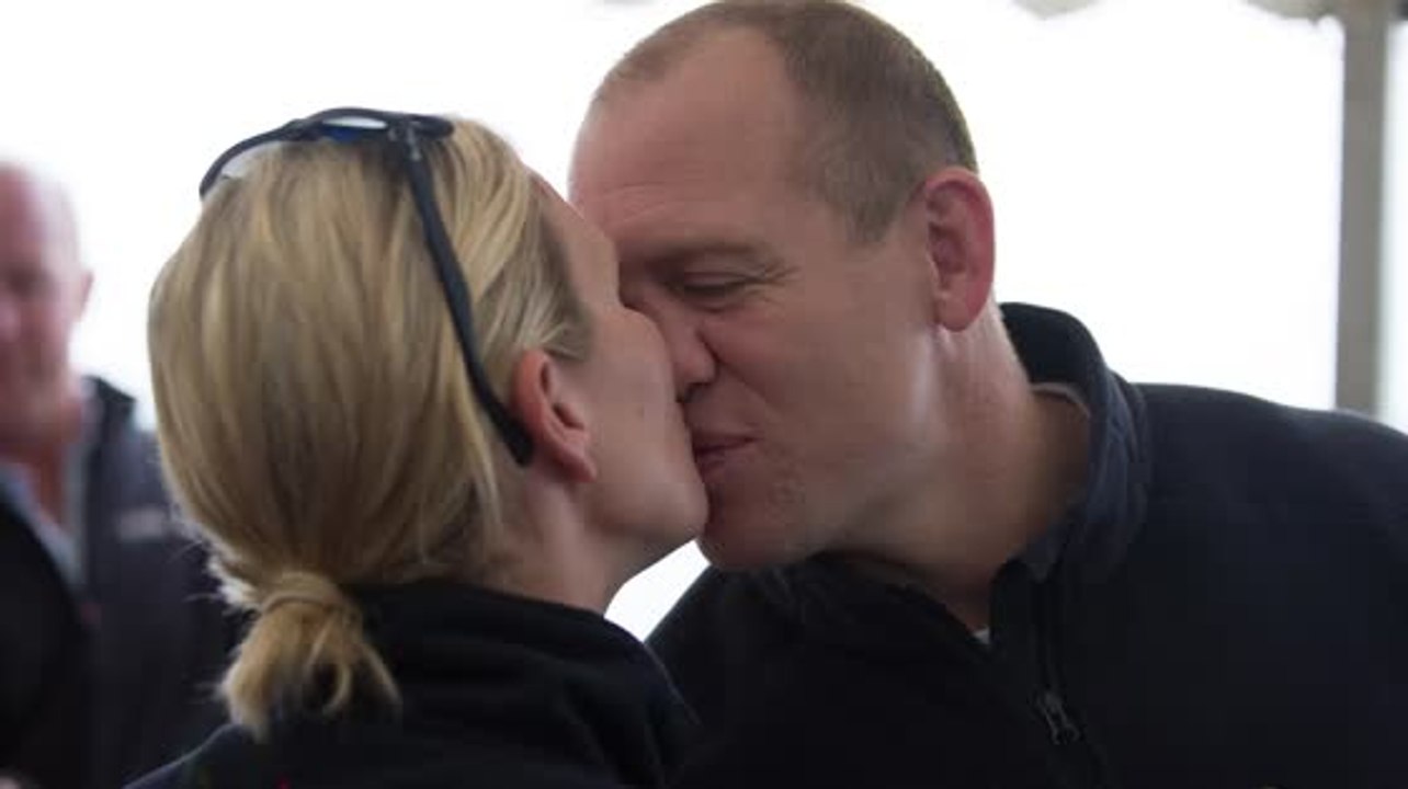 Zara phillips bereitet sich auf das rennen vor