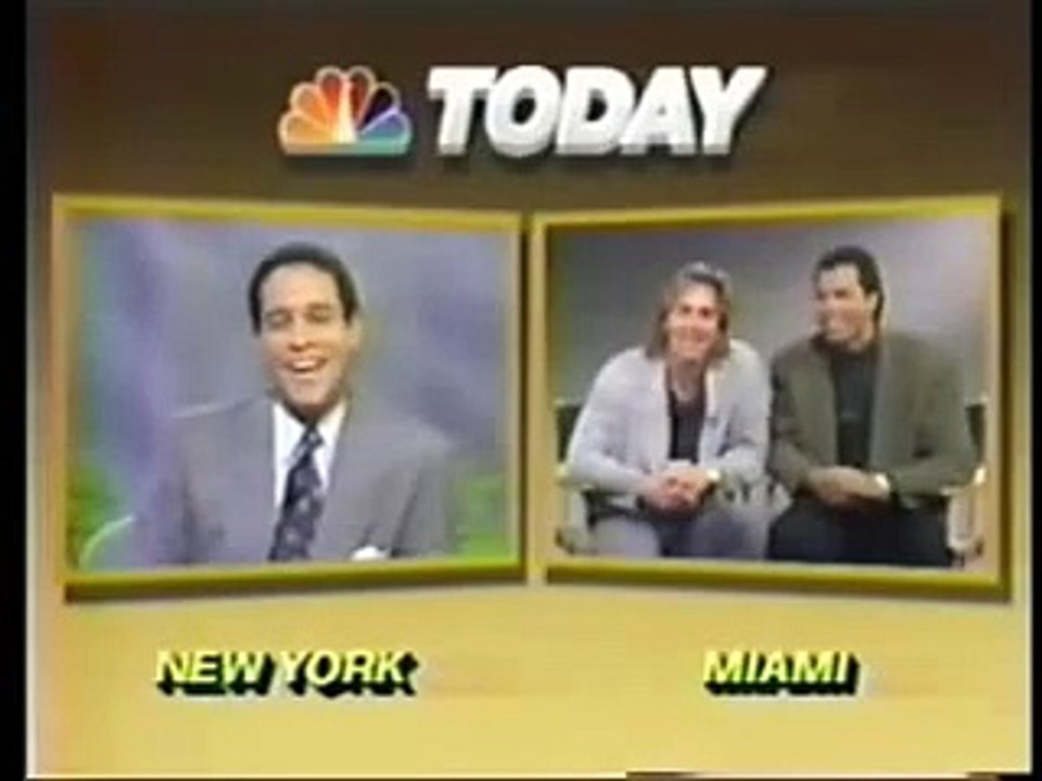 Don Johnson und Philip M. Thomas Interview to 100th Ep. Miami Vice 1989