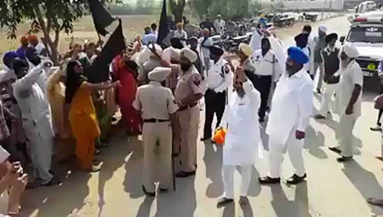 Protest Against Akali MLA