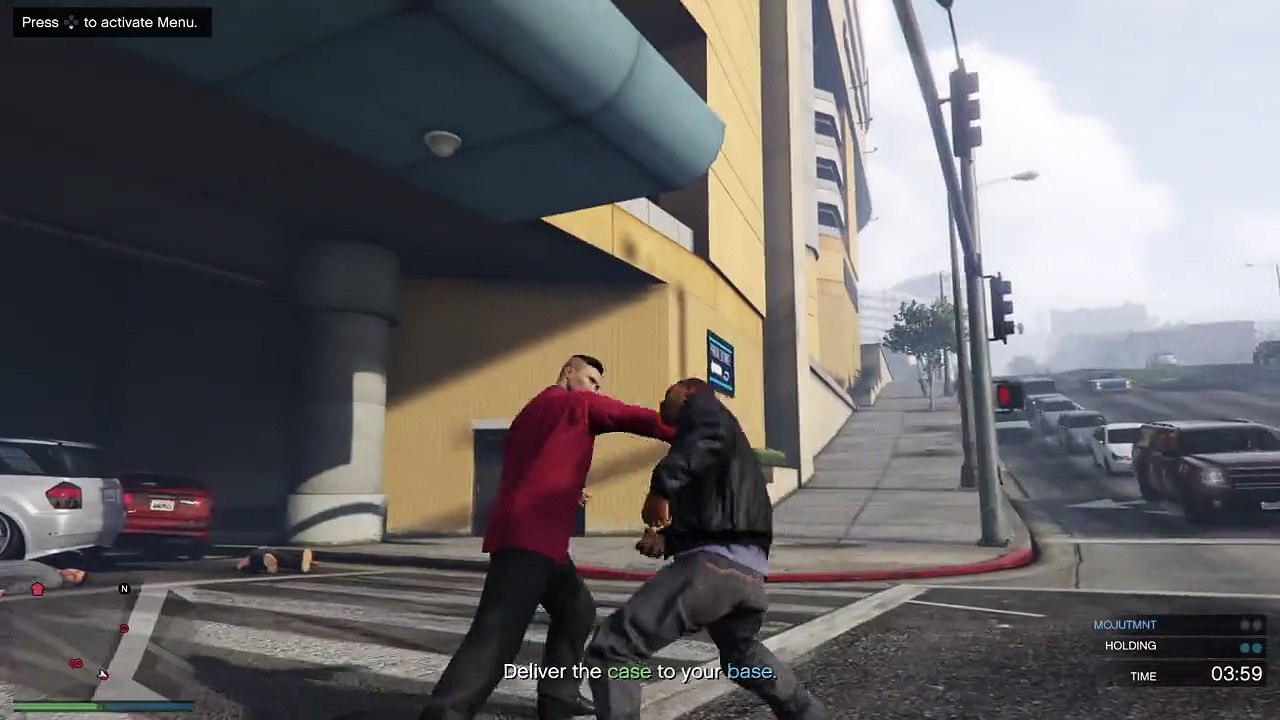 Grand Theft Auto Online Parking Area Brawl