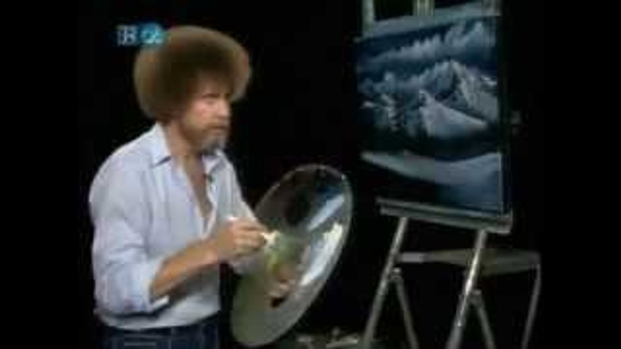 Bob Ross Christmas Eve Snow 