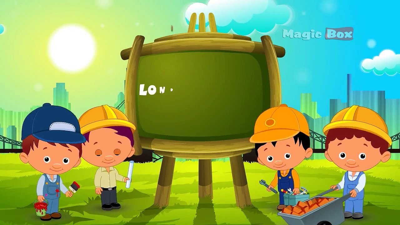 London Bridge Is Falling Down English Nursery Rhymes Cartoon/Animated Rhymes For Kids