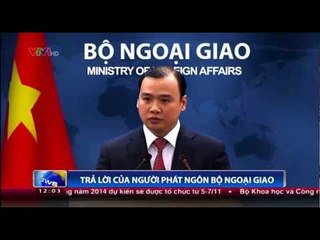 Trả lời của người phát ngôn Bộ Ngoại giao