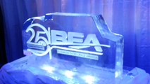 25th anniversery celebration with ice sculpture