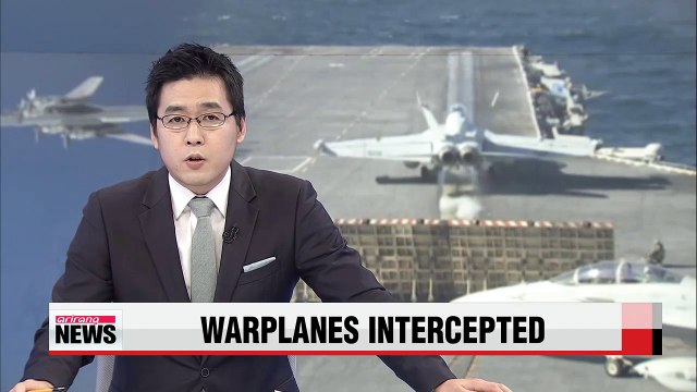 U.S. fighter jets intercept Russian bombers near U.S. aircraft carrier