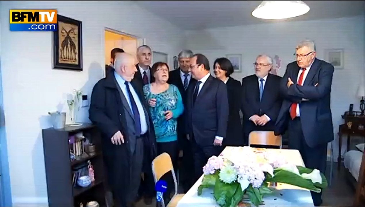 En Lorraine, François Hollande s’invite à boire un café chez Lucette