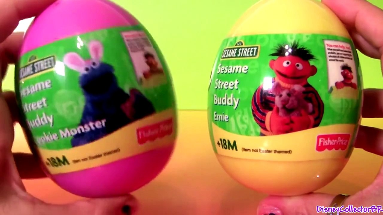 Surprise Eggs Cookie Monster Sesame Street ERNIE Easter Egg Sorpresa