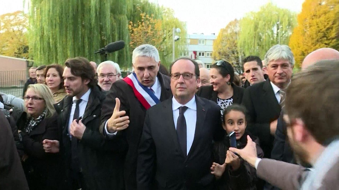 François Hollande en déplacement en Lorraine