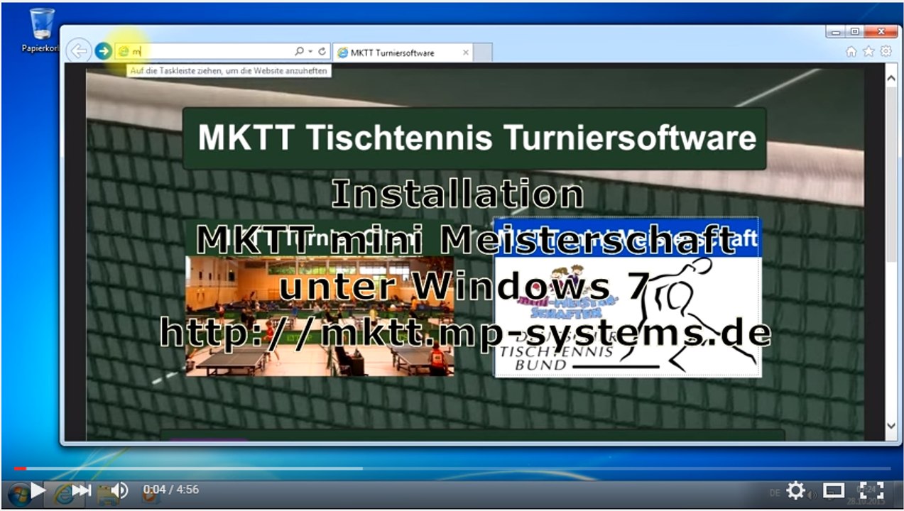 MKTT mini Meisterschaft installieren unter Windows 7
