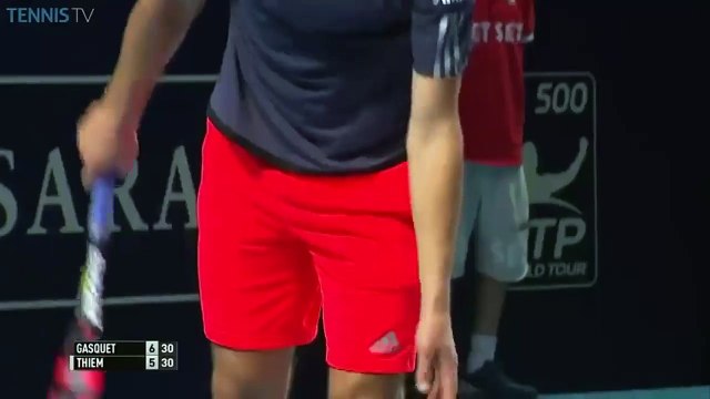 Tennis: le superbe point entre Richard Gasquet et Dominic Thiem