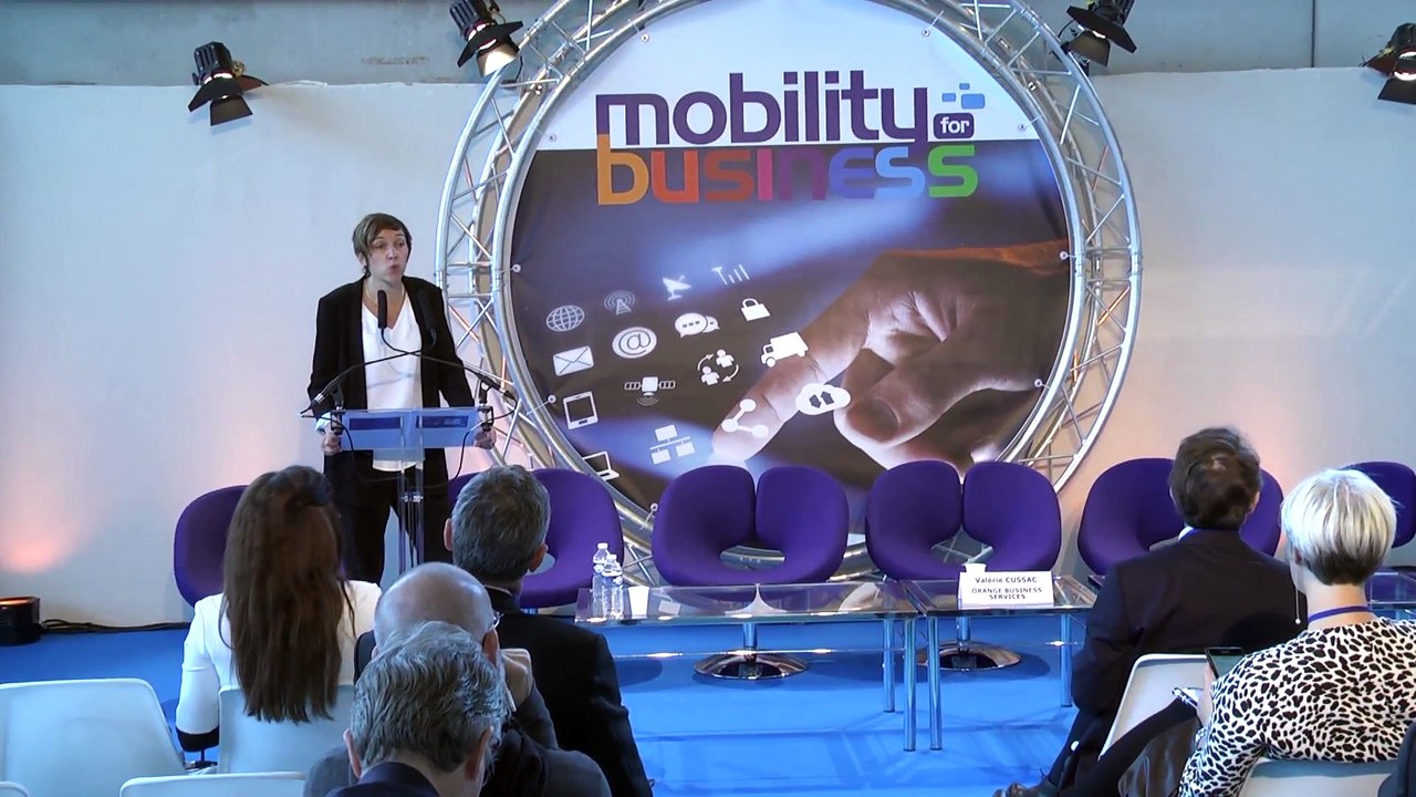 Valérie CUSSAC - ORANGE BUSINESS SERVICES sur le salon Mobility for Business 2015