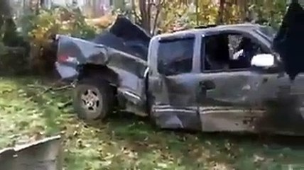 Ce SUV Chevrolet en piteux état roule encore... Dingue