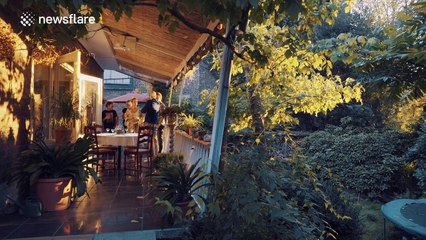 Incredible dining experience with animated moving table trick