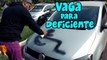 PEGADINHA: Vaga Para Deficiente 2 - Post It ( handicapped parking Prank)