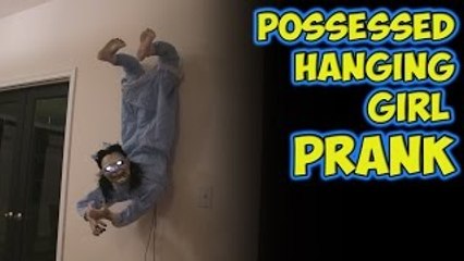 Kushowa Reacts to Possessed Hanging Girl Prank
