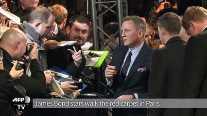 James Bond stars walk the red carpet in Paris
