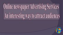 Online Newspaper Advertising Services in India, Chennai, Delhi, Bangalore, Hyderabad