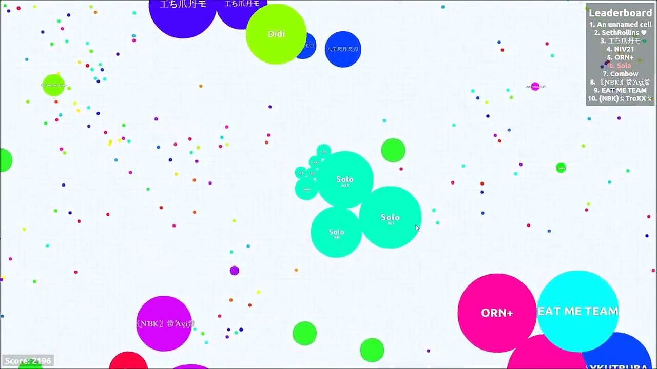 Agario Playing Solo in Party Mode