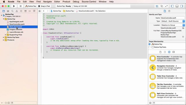 iOS Development with Swift Tutorial - 8 - User Interaction