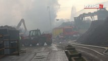 Incendie : impressionnants dégâts dans une usine de l'Oise
