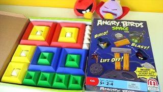 Angry Birds Space Playset Toy ★ Ice Bird Red Angry Space Bird Green Piggies