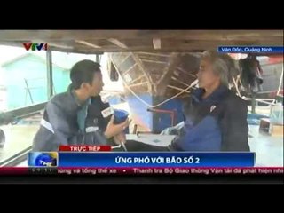 Ứng phó với bão số 2 tại Vân Đồn, Quảng Ninh ngày 19/07/2014