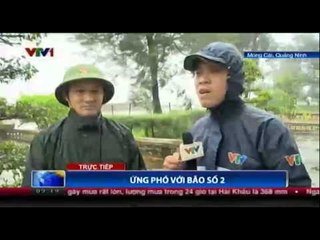 Ứng phó với bão số 2 tại Móng Cái, Quảng Ninh