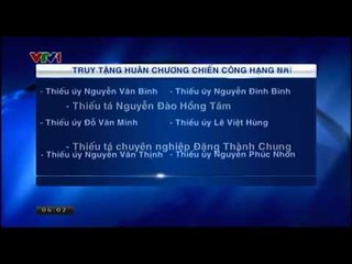 Truy tặng Huân chương chiến công cho các chiến sỹ trên máy bay gặp nạn