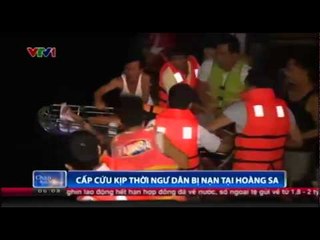 Cấp cứu kịp thời ngư dân bị nạn tại Hoàng Sa