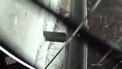 Car Loses Control On Icy Road  Black Ice