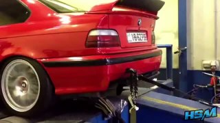 BMW M3 E36 Turbo Anti-Lag FLAMES!!