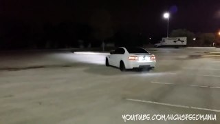 Amazing Sounding BMW M3 E92 Night Time Donuts!!