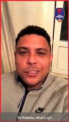 Ronaldo's message to Roberto Carlos on delhi dynamos