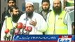 Hafiz Muhammad Saeed addressing to Press Conference while dispatching relief worth Rs. 7 Million 4 #Earthquake Areas.