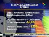 Amigos de Macri se benefician en la bolsa con elecciones de Argentina